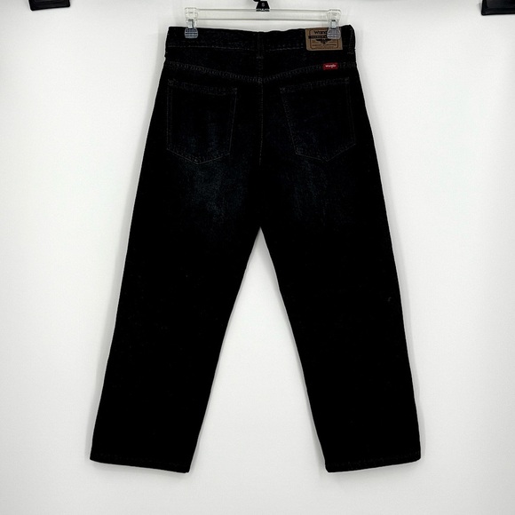 Wrangler Boy’s Black Loose Fit Denim Jeans Size 10 HUSKY NEW - Picture 6 of 6